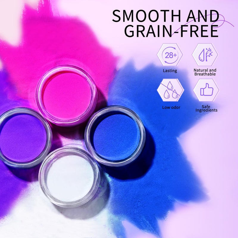 SULLMAR Nail Acrylic Powder Set 18 Colors DIY Nail Art Glitters Acrylic for Nails Sparkling Acrylic Nails Great for Home Manicure Sugar Powder for Nail Art Supplies - Image 3